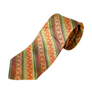 VTG 90s Ted Baker Floral Paisley Silk Tie Boho Retro Hippie Wedding Artsy Career